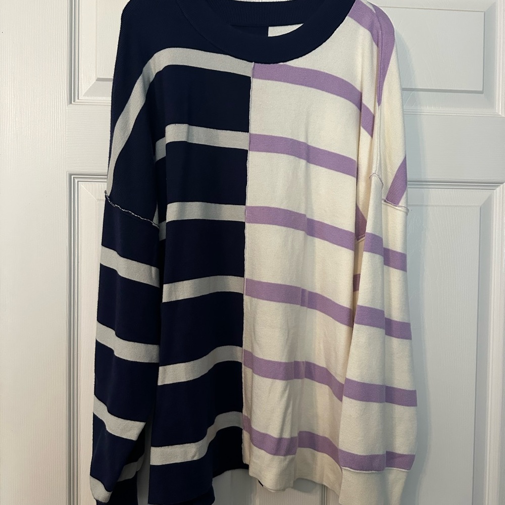 NWOT! Striped Sweater size XL